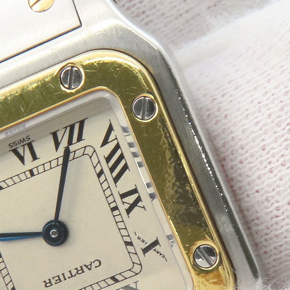 カルティエ サントスガルベ SM W20012C4 Cartier 腕時計 アイボリー文字盤 クォーツ