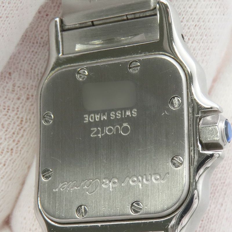 カルティエ サントスガルベ SM W20012C4 Cartier 腕時計 アイボリー文字盤 クォーツ