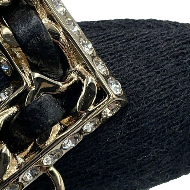 シャネル ネックレス ココマーク No.5 ラインストーン レザー B23P CHANEL アクセサリー