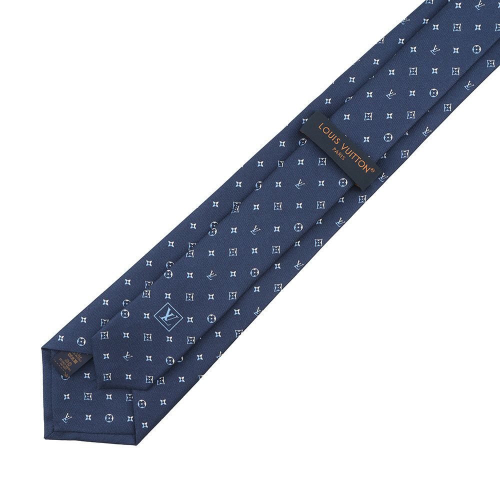ルイヴィトン ネクタイ モノグラム シルク M79429 LOUIS VUITTON メンズ ネイビー