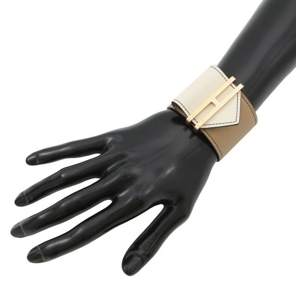 エルメス ブレスレット エラン ナタ/チャイ/ゴールド金具 スイフト U刻印 サイズT2 HERMES アクセサリー
