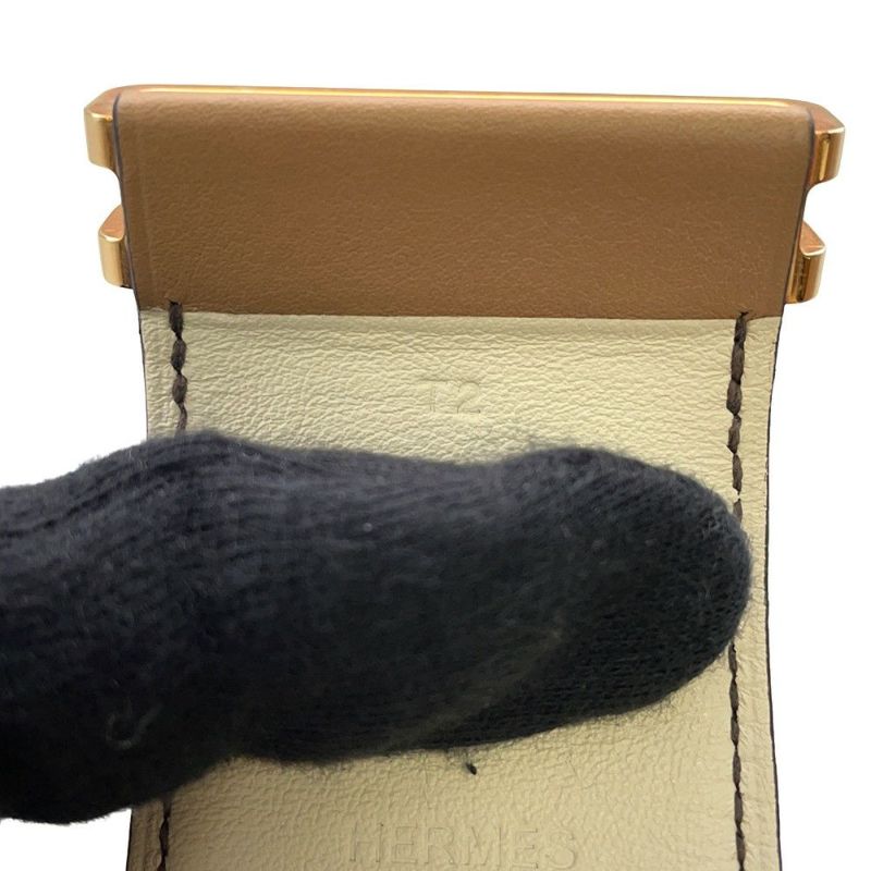 エルメス ブレスレット エラン ナタ/チャイ/ゴールド金具 スイフト U刻印 サイズT2 HERMES アクセサリー