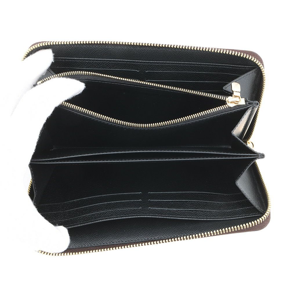 ルイヴィトン 長財布 モノグラム・リバース ジッピー・ウォレット M82444 LOUIS VUITTON 黒
