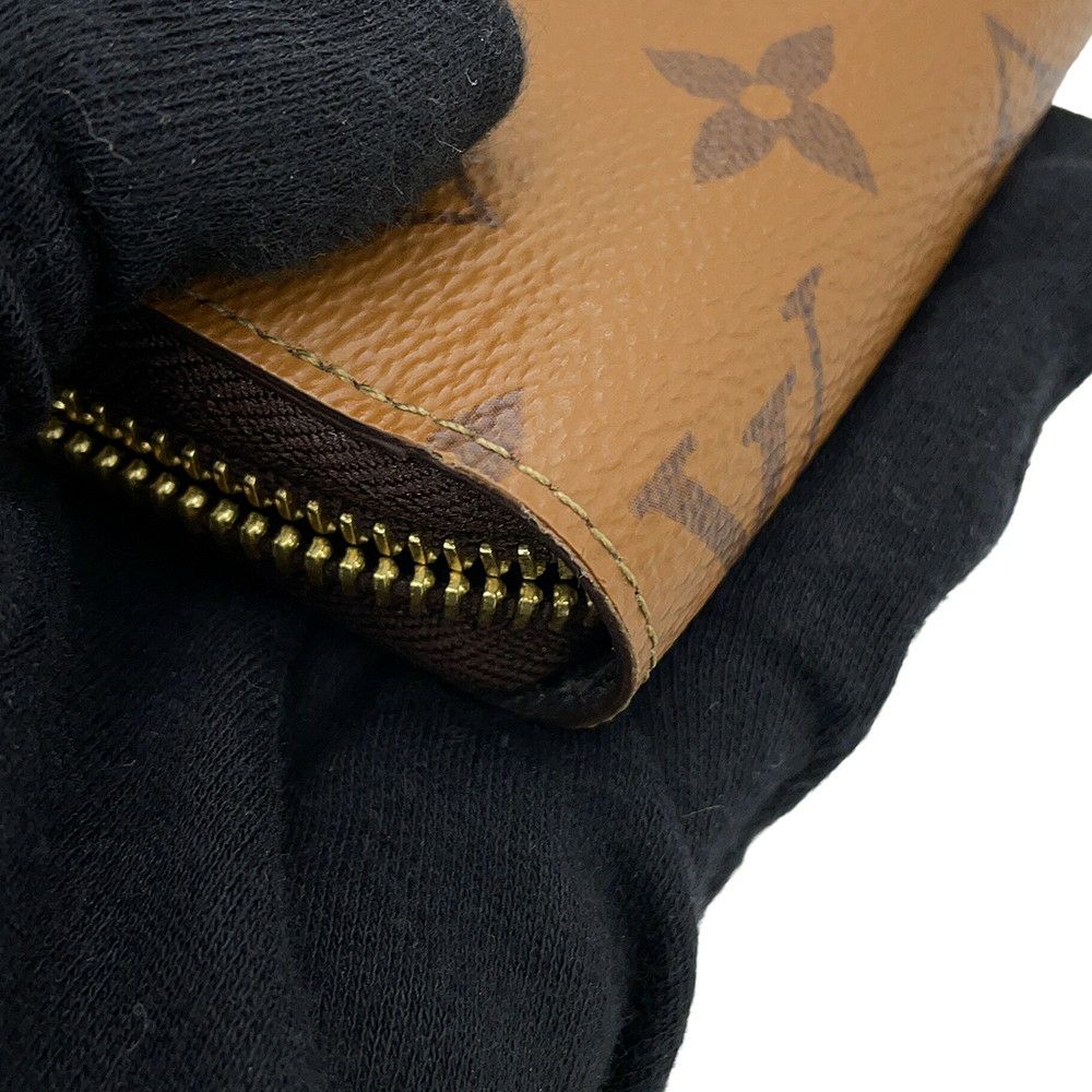 ルイヴィトン 長財布 モノグラム・リバース ジッピー・ウォレット M82444 LOUIS VUITTON 黒