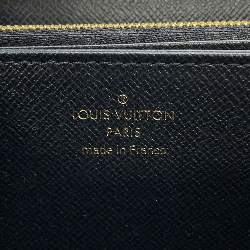 ルイヴィトン 長財布 モノグラム・リバース ジッピー・ウォレット M82444 LOUIS VUITTON 黒