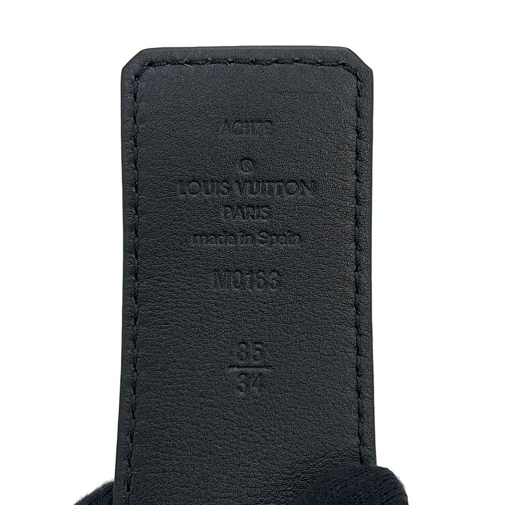 ルイヴィトン べルト LVモザイク ベルト リバーシブル 34MM レザー サイズ85 M0163 メンズ 黒 ブラック