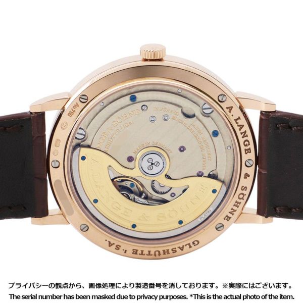 ランゲ＆ゾーネ サクソニア 380.032 A.LANGE&ZOHNE K18PGピンクゴールド 腕時計 ウォッチ シルバー文字盤