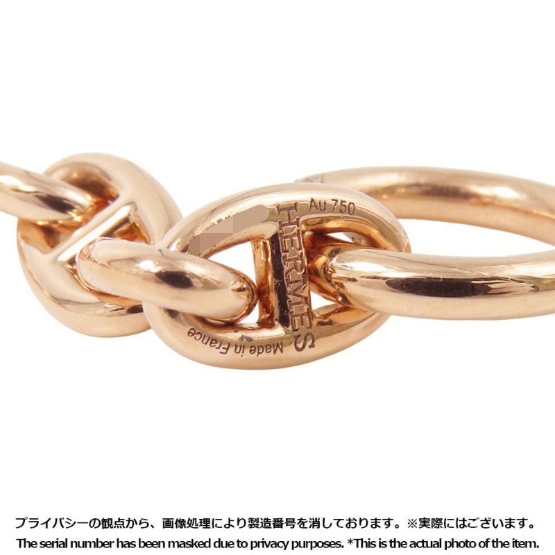 エルメス ネックレス シェーヌダンクルTPM 62コマ K18PGピンクゴールド HERMES ジュエリー