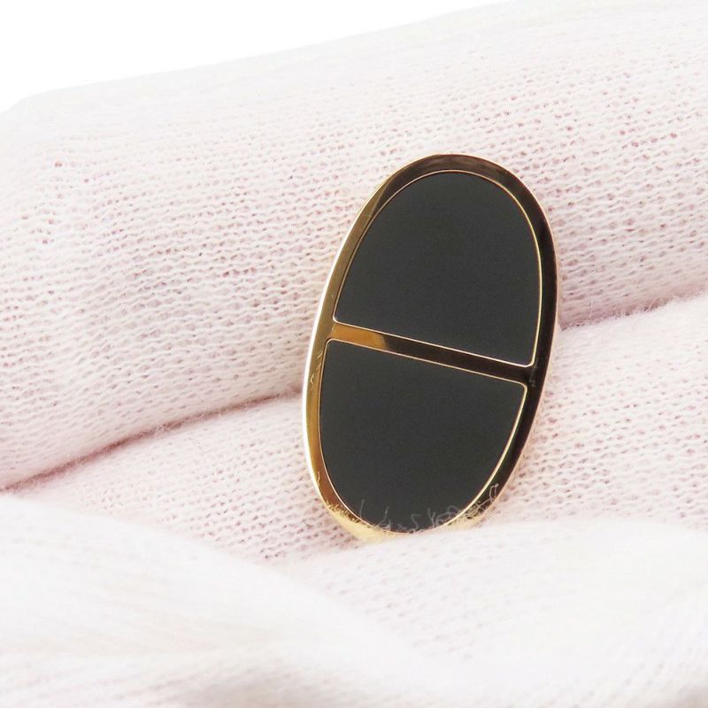 エルメス ピアス シェーヌダンクル ヴェルソ K18PGピンクゴールド/ブラックセラミック HERMES ジュエリー