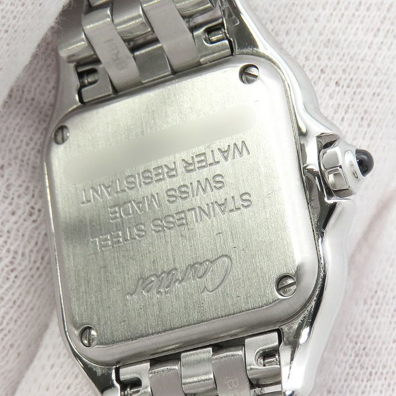 カルティエ パンテール ドゥ カルティエ SM ダイヤベゼル W4PN0007 Cartier 腕時計 シルバー文字盤 クォーツ