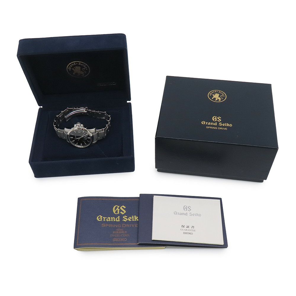 グランドセイコー ヘリテージコレクション  デイト スプリングドライブ SBGA027 SEIKO 腕時計 黒文字盤