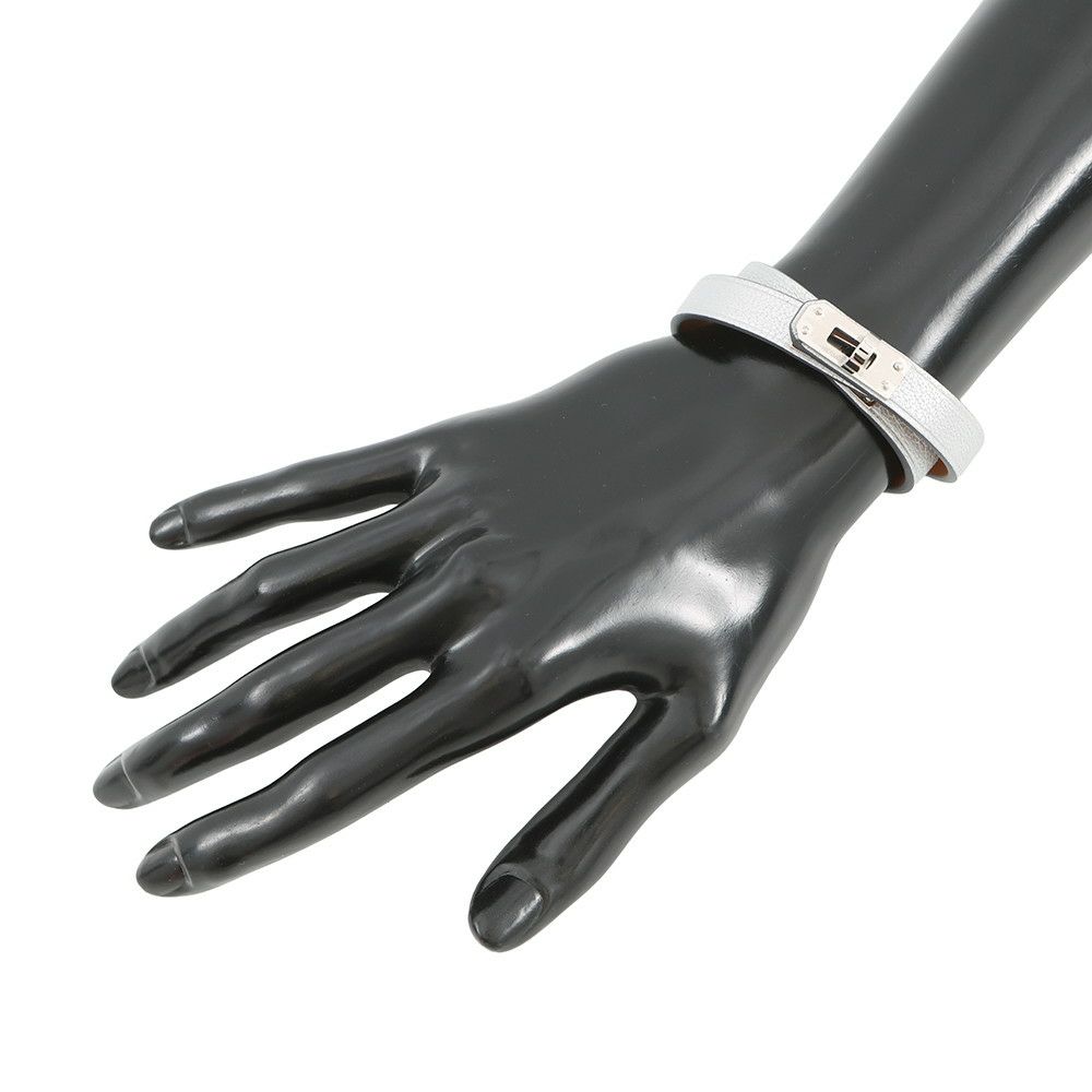 エルメス ブレスレット ケリー ドゥブルトゥール アルジャン/シルバー金具 シェブルシャムキラ K刻印 サイズT2 アクセサリー