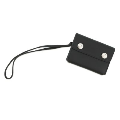 エルメス 二つ折り財布 ジップアンゴー2 シェーヌダンクル ブラック