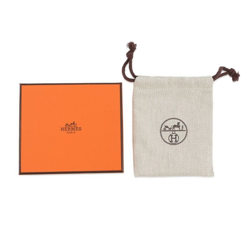 ルメス カードケース エルメスナップ カードケース ブラック/シルバー金具 スイフト W刻印 HERMES 名刺入れ 黒