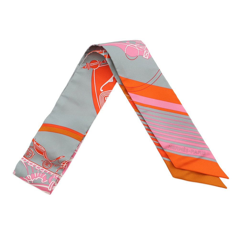 エルメス スカーフ ツイリー エクスリブリス Ex-Libris HERMES シルクツイル 2021年秋冬