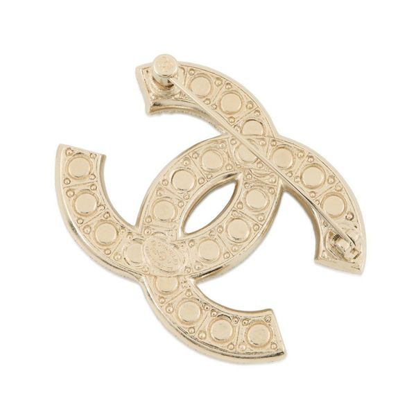 シャネル ブローチ ココマーク メタル フェイクパール ラインストーン F23V A64762 CHANEL アクセサリー