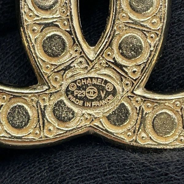 シャネル ブローチ ココマーク メタル フェイクパール ラインストーン F23V A64762 CHANEL アクセサリー