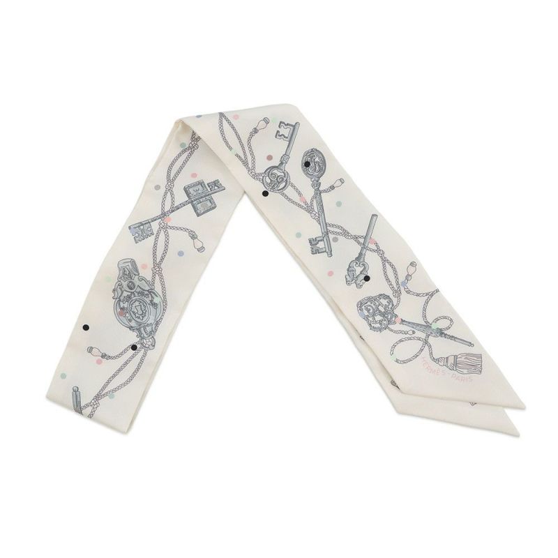 エルメス スカーフ ツイリー レ・クレ・ア・ポア Les Cles a Pois HERMES シルクツイル 2022年春夏