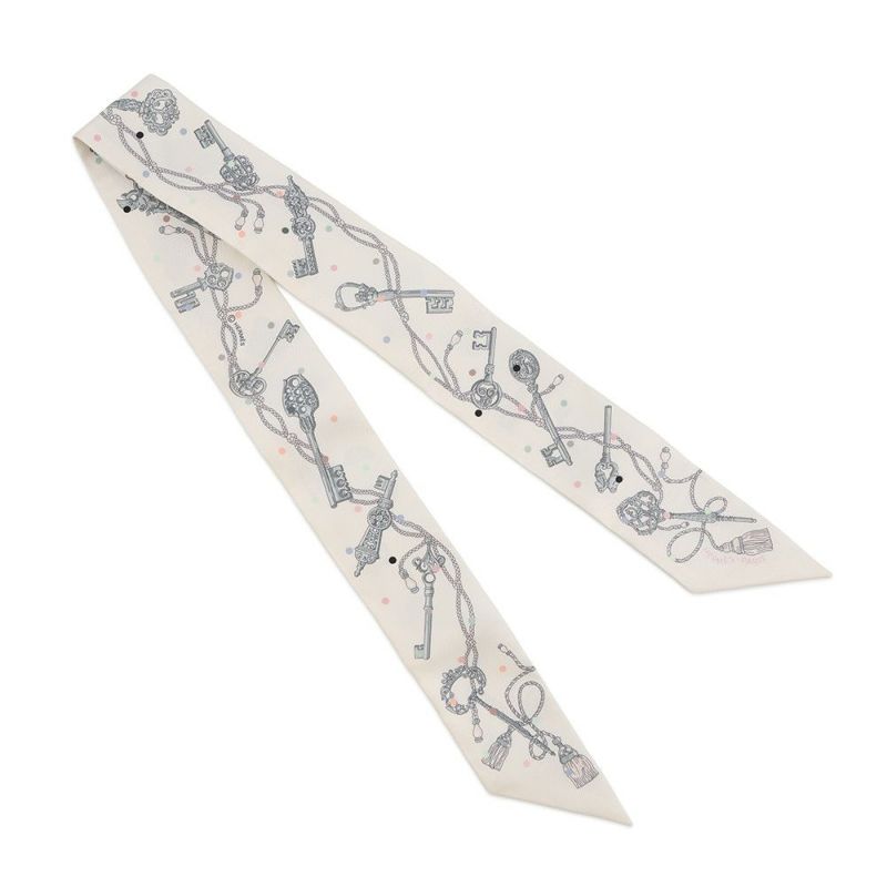 エルメス スカーフ ツイリー レ・クレ・ア・ポア Les Cles a Pois HERMES シルクツイル 2022年春夏