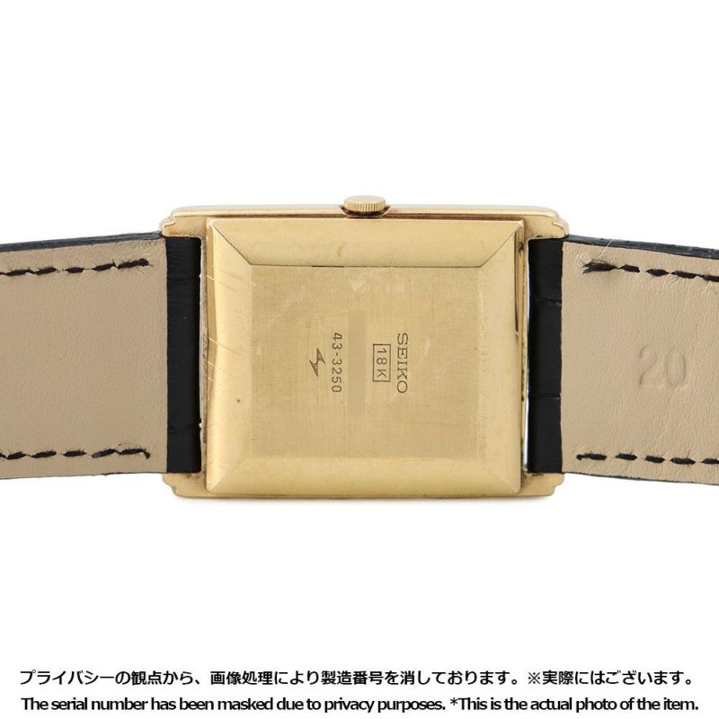 セイコー シャリオ 43-3250 SEIKO アンティーク 腕時計 クォーツ 白文字盤