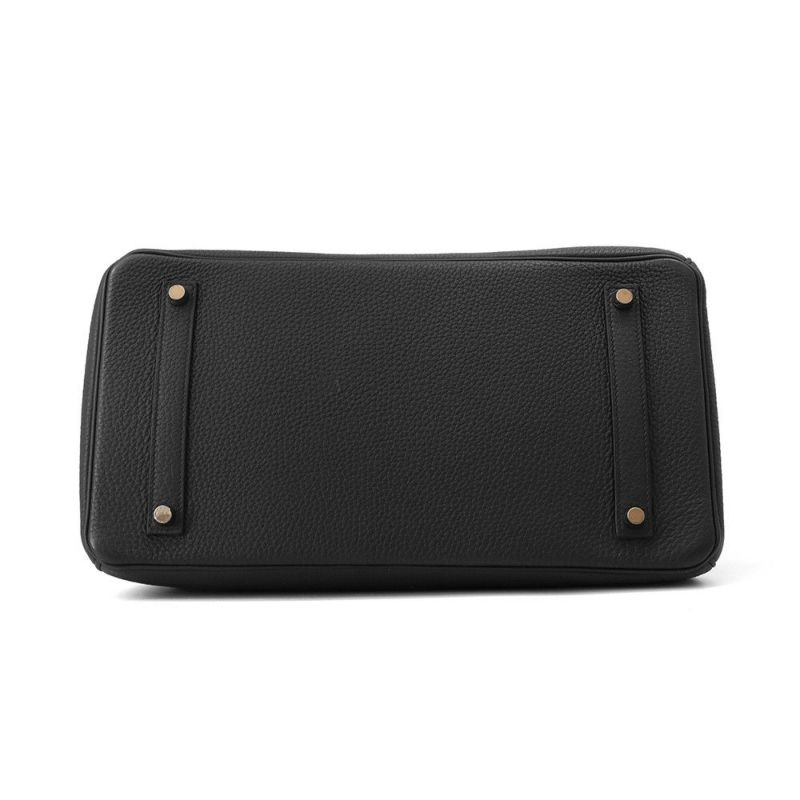 エルメス バーキン35 ブラック/ピンクゴールド金具 トゴ Y刻印 HERMES Birkin ハンドバッグ 黒