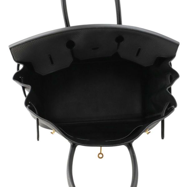 エルメス バーキン35 ブラック/ピンクゴールド金具 トゴ Y刻印 HERMES Birkin ハンドバッグ 黒