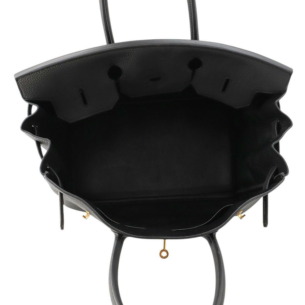 エルメス バーキン35 ブラック/ピンクゴールド金具 トゴ Y刻印 HERMES Birkin ハンドバッグ 黒