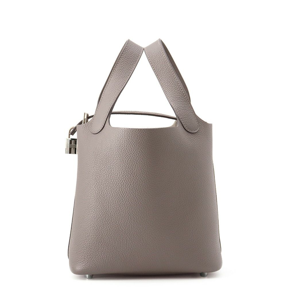 エルメス ハンドバッグ ピコタンロックPM エタン/シルバー金具 トリヨンクレマンス U刻印