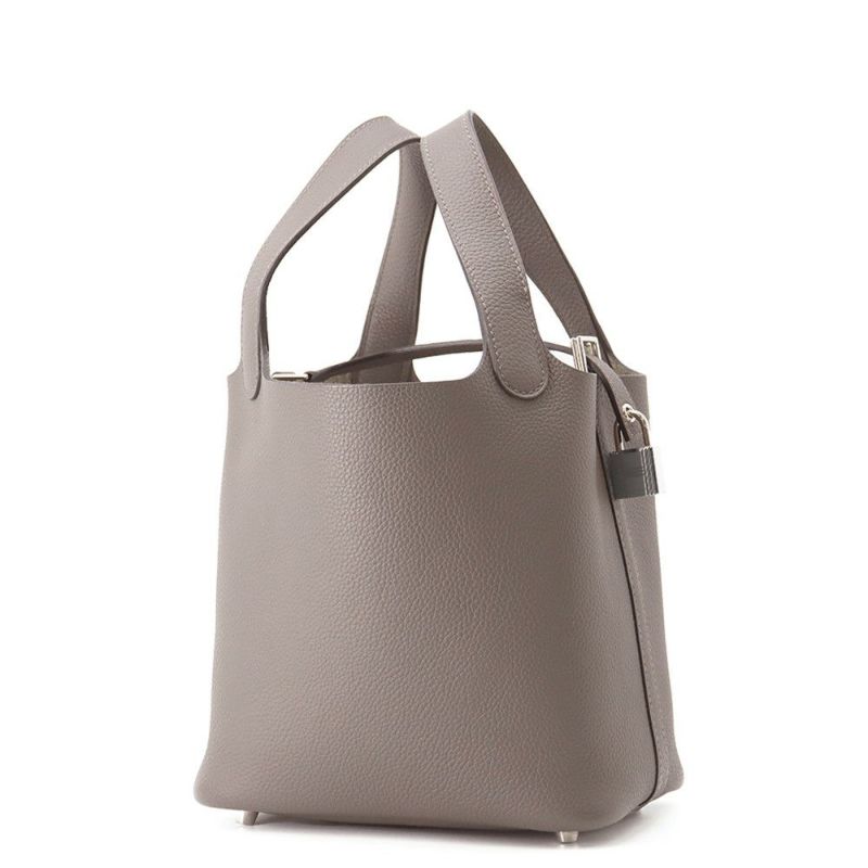 エルメス ハンドバッグ ピコタンロックPM エタン/シルバー金具 トリヨンクレマンス U刻印