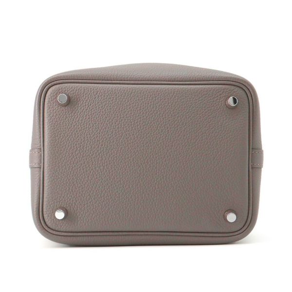 エルメス ハンドバッグ ピコタンロックPM エタン/シルバー金具 トリヨンクレマンス U刻印