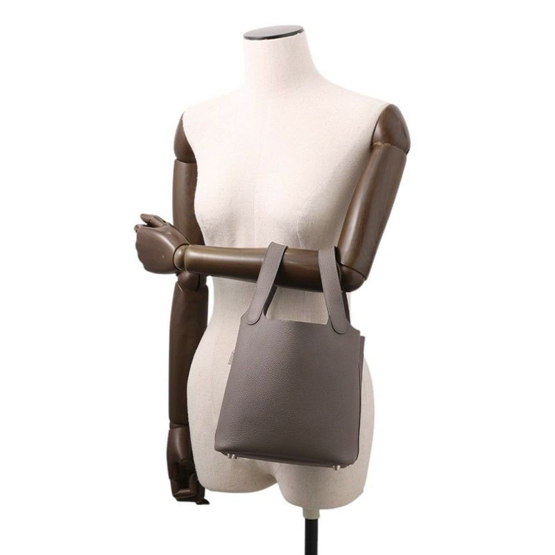 エルメス ハンドバッグ ピコタンロックPM エタン/シルバー金具 トリヨンクレマンス U刻印