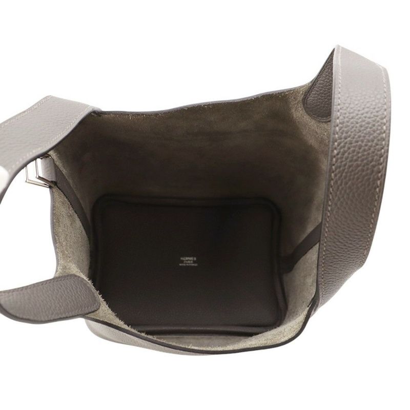 エルメス ハンドバッグ ピコタンロックPM エタン/シルバー金具 トリヨンクレマンス U刻印