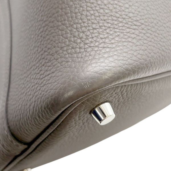 エルメス ハンドバッグ ピコタンロックPM エタン/シルバー金具 トリヨンクレマンス U刻印