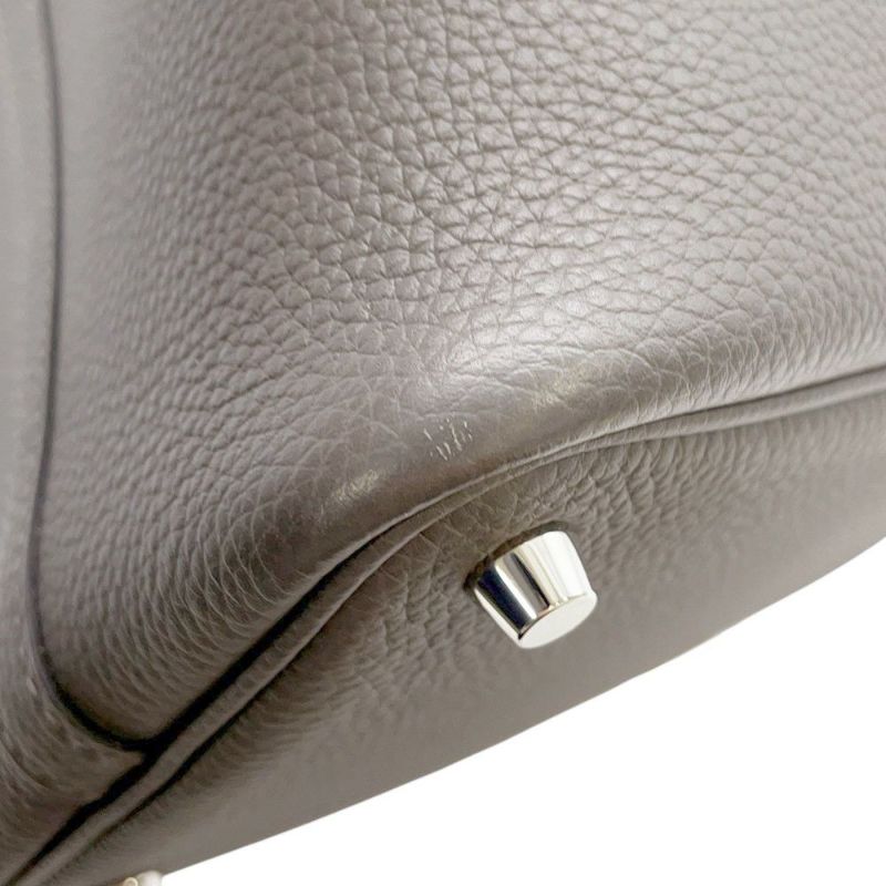 エルメス ハンドバッグ ピコタンロックPM エタン/シルバー金具 トリヨンクレマンス U刻印