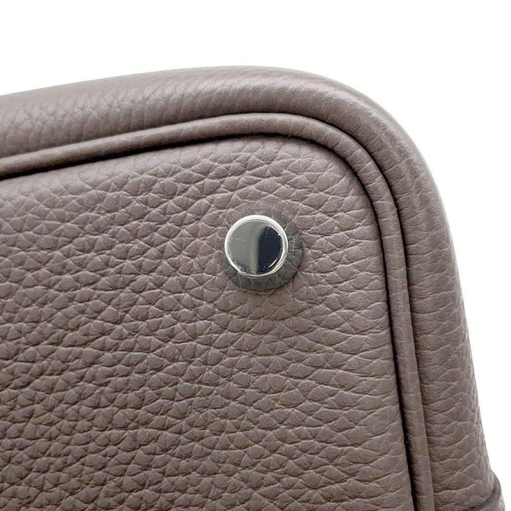 エルメス ハンドバッグ ピコタンロックPM エタン/シルバー金具 トリヨンクレマンス U刻印