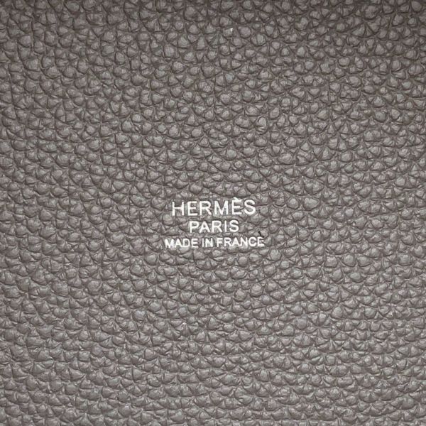 エルメス ハンドバッグ ピコタンロックPM エタン/シルバー金具 トリヨンクレマンス U刻印