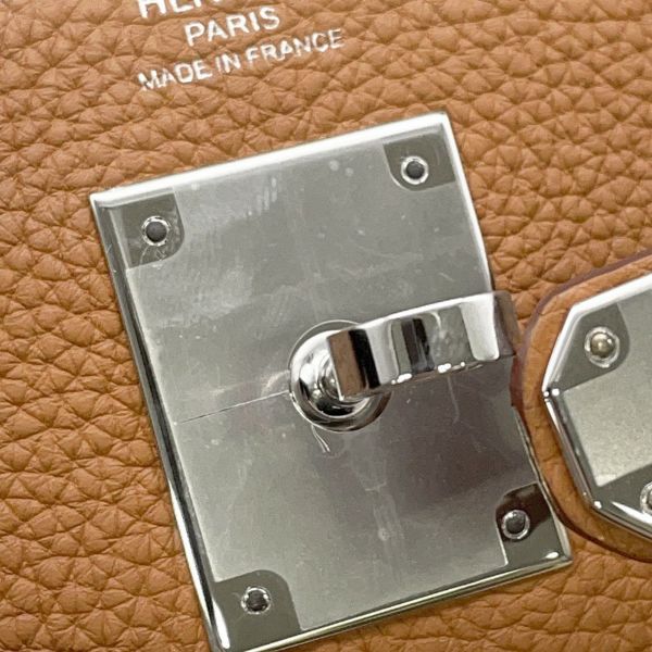 エルメス ハンドバッグ ケリー28 内縫い ゴールド/シルバー金具 トゴ B刻印 2wayショルダー