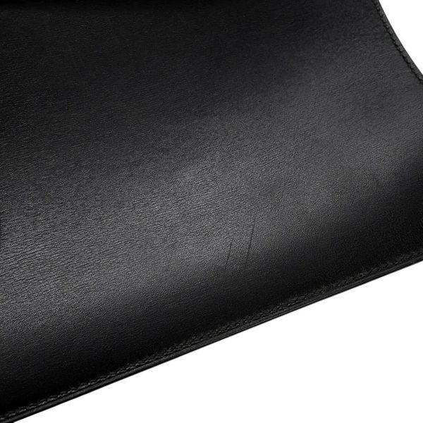 エルメス ブリーフケース サック・ア・デペッシュ41 ブラック/シルバー金具 ボックスカーフ D刻印 メンズ 黒