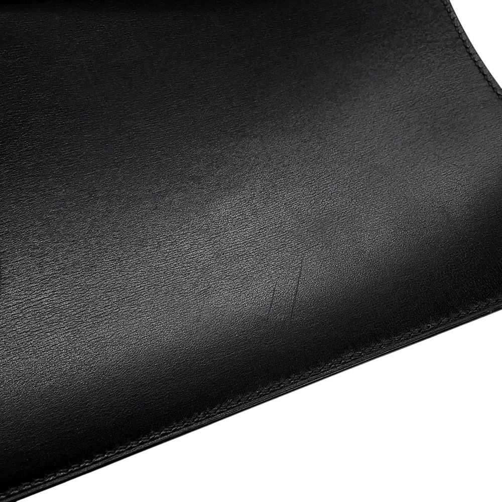 エルメス ブリーフケース サック・ア・デペッシュ41 ブラック/シルバー金具 ボックスカーフ D刻印 メンズ 黒