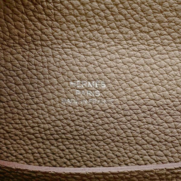 エルメス ショルダーバッグ ヴィドポッシュ エトゥープ/シルバー金具 トゴ W刻印 HERMES バッグ