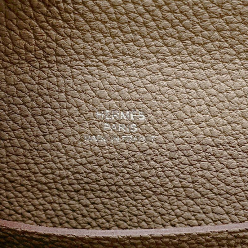 エルメス ショルダーバッグ ヴィドポッシュ エトゥープ/シルバー金具 トゴ W刻印 HERMES バッグ