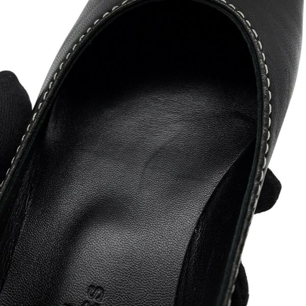 エルメス バレエシューズ リズ ナッパレザー レディースサイズ35 HERMES 黒