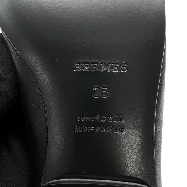 エルメス バレエシューズ リズ ナッパレザー レディースサイズ35 HERMES 黒
