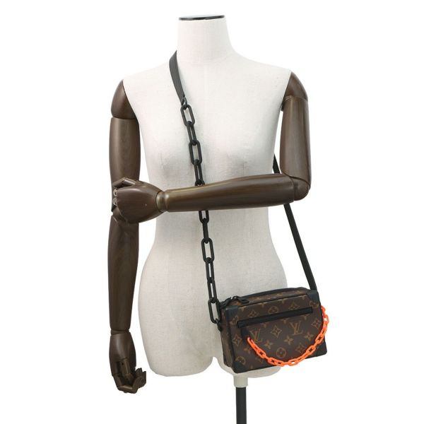 ルイヴィトン ショルダーバッグ モノグラム・ソーラーレイ ミニ・ソフトトランク M44480 ヴィトン バッグ ヴァージル・アブロー 黒 ブラック