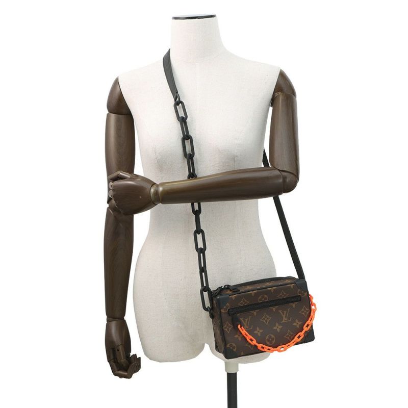 ルイヴィトン ショルダーバッグ モノグラム・ソーラーレイ ミニ・ソフトトランク M44480 ヴィトン バッグ ヴァージル・アブロー 黒 ブラック