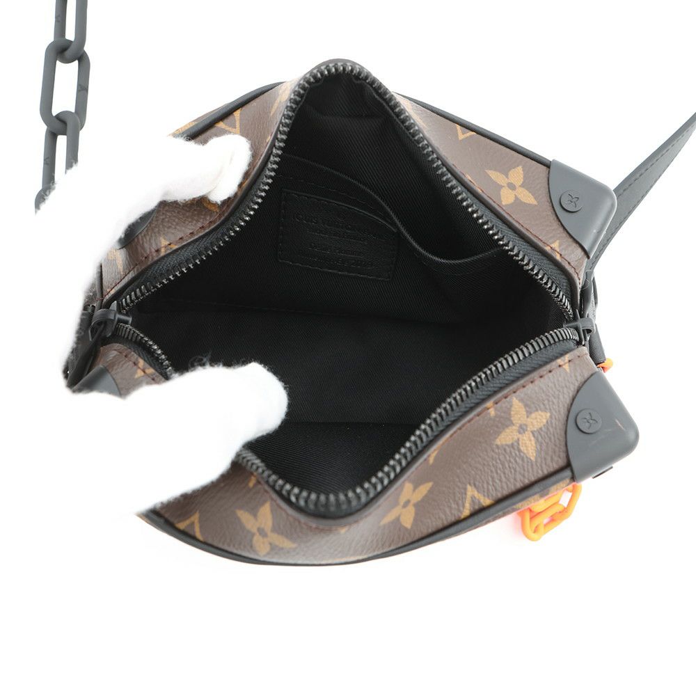 ルイヴィトン ショルダーバッグ モノグラム・ソーラーレイ ミニ・ソフトトランク M44480 ヴィトン バッグ ヴァージル・アブロー 黒 ブラック