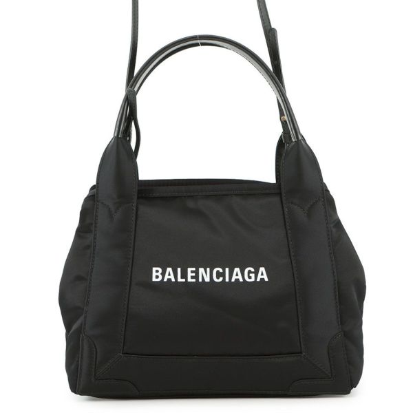 バレンシアガ ハンドバッグ ネイビーカバス XS ナイロン 390346 BALENCIAGA 黒 2way
