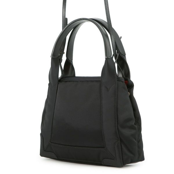 バレンシアガ ハンドバッグ ネイビーカバス XS ナイロン 390346 BALENCIAGA 黒 2way