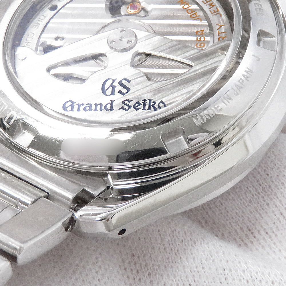 セイコー グランドセイコー スプリングドライブ デイト SBGA375 SEIKO 腕時計 ネイビー文字盤