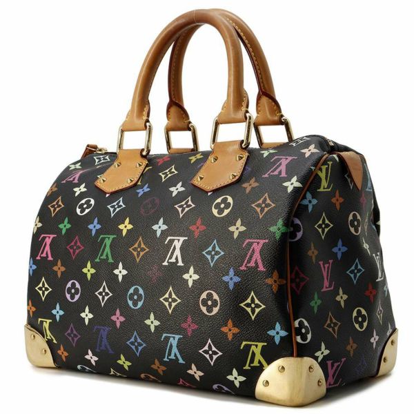 ルイヴィトン ハンドバッグ モノグラム・マルチカラー スピーディ30 M92642 LOUIS VUITTON ヴィトン 黒 ブラック